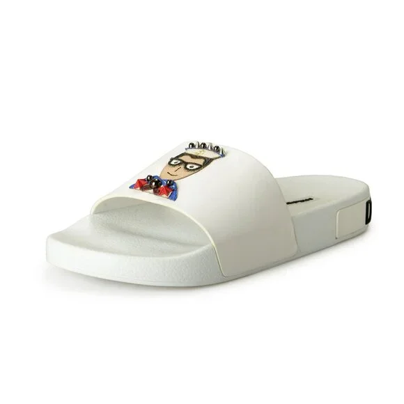 Dolce & Gabbana | Shoes | Dolce Gabbana Mens Logo Print Flip  display picture 2